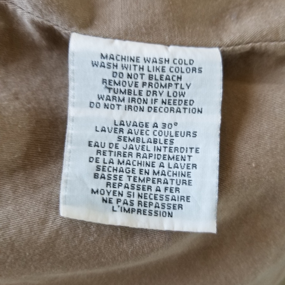 Ralph Lauren Denim & Supply Military Jacket Utility Safari Cotton Tan Size L - Picture 9 of 9
